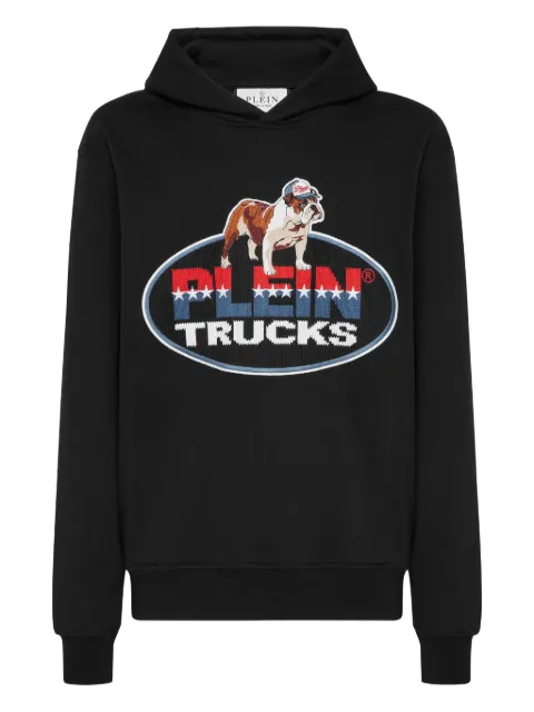 Philipp Plein bulldog logo hoodie