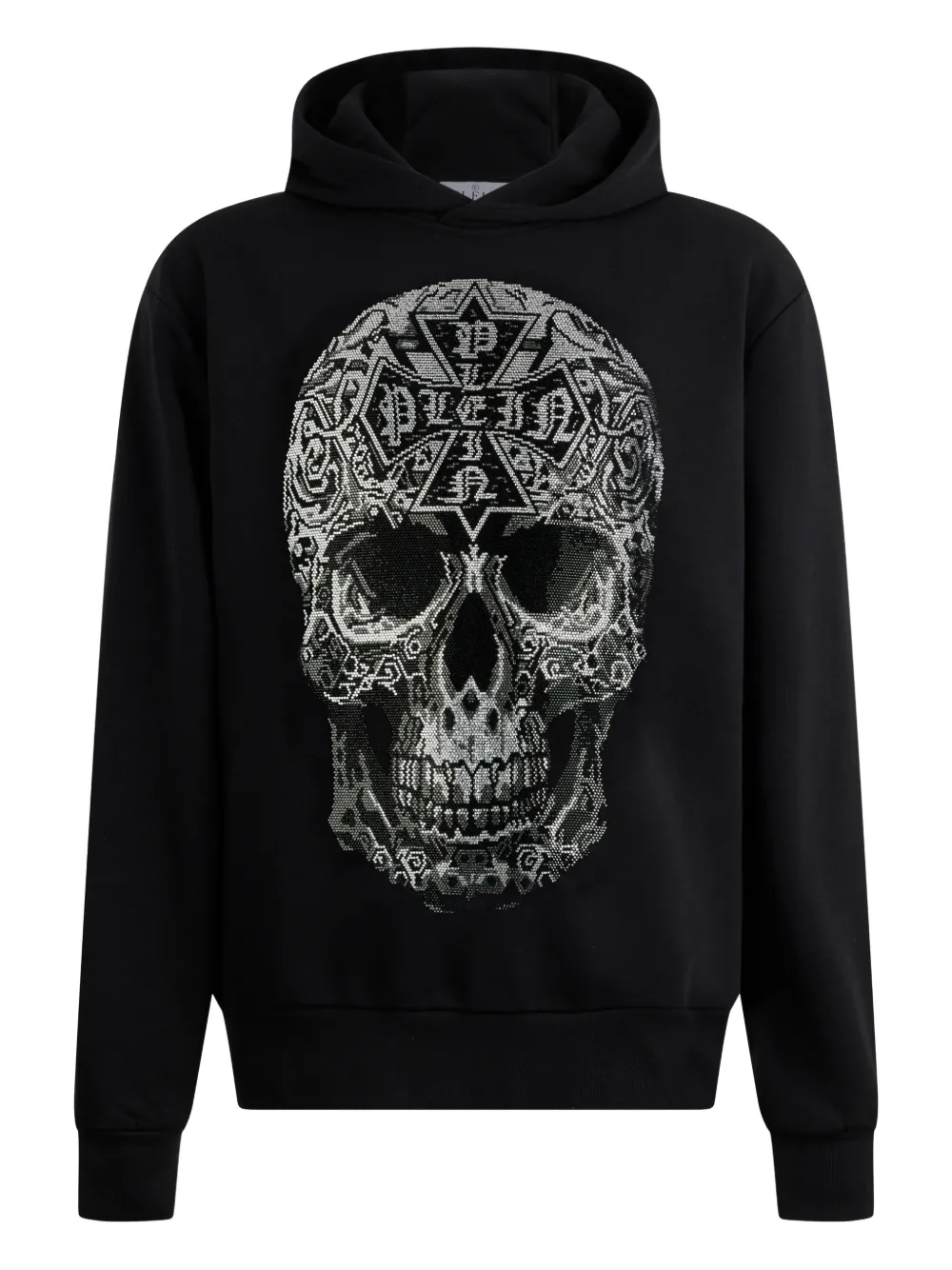 Philipp Plein gothic-skull hoodie - Schwarz