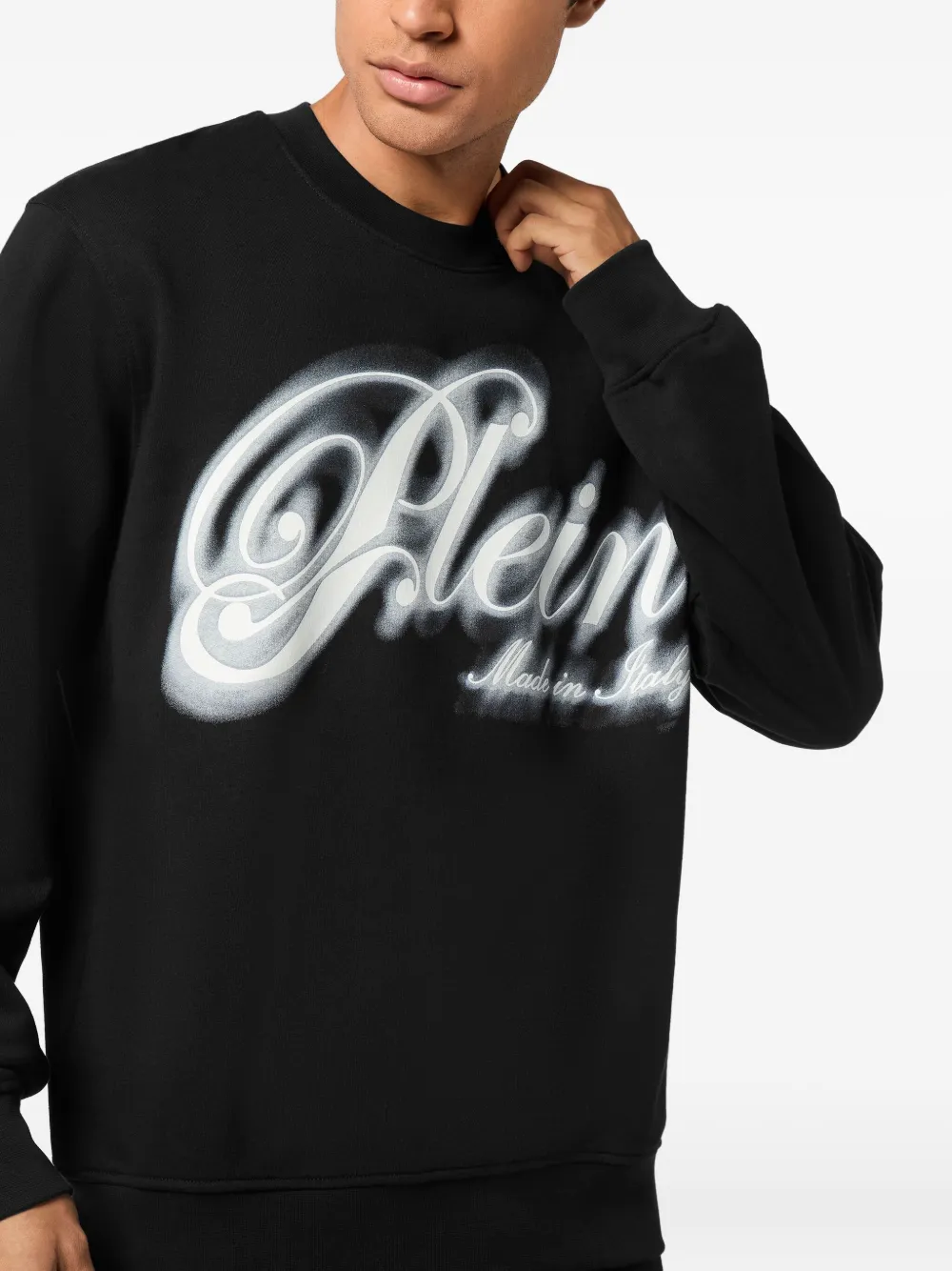 Philipp Plein Sweater met logoprint Zwart