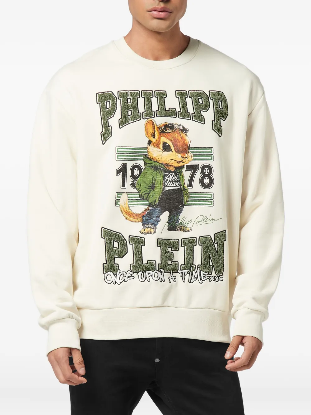 Philipp Plein Sweater met ronde hals - Beige