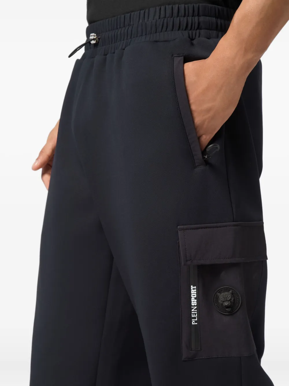 Plein Sport Joggingbroek met cargo zak Zwart