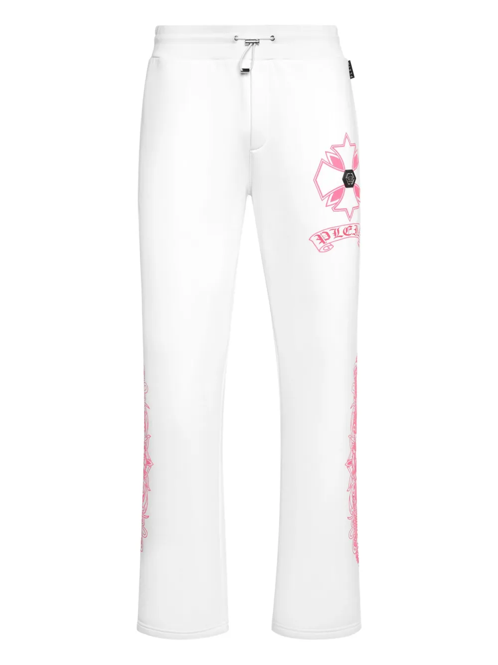 Philipp Plein Puffy Chrome Crest track pants | White | Image 1