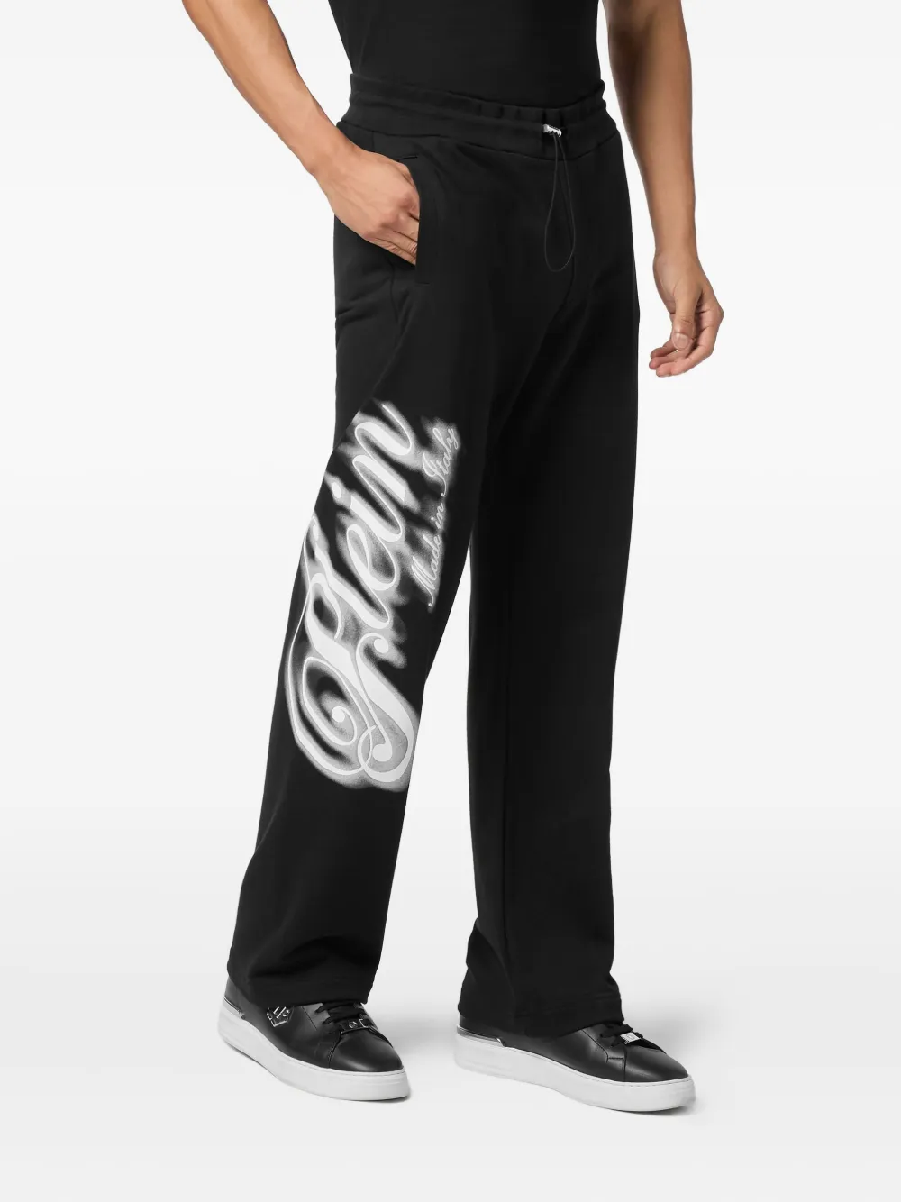 Philipp Plein Trainingsbroek met kenmerkende print - Zwart