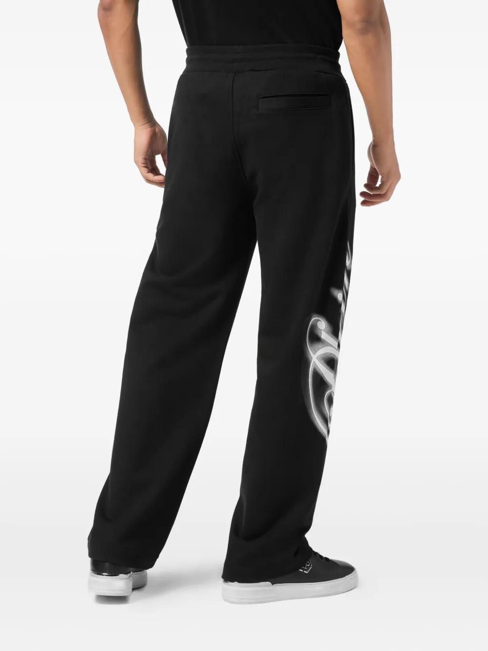 Philipp Plein Trainingsbroek met kenmerkende print Zwart