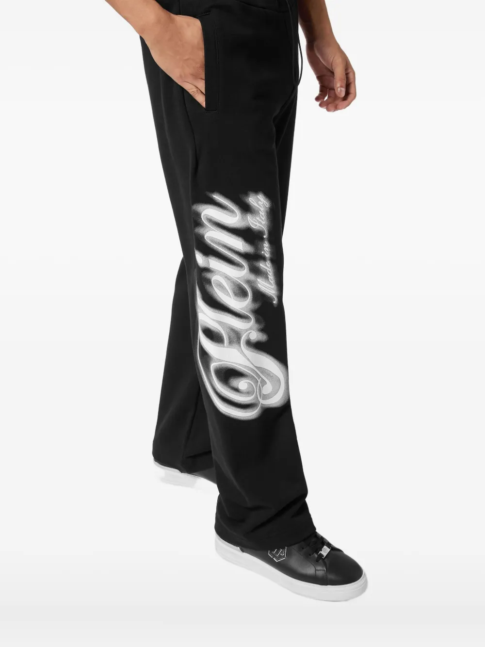 Philipp Plein Trainingsbroek met kenmerkende print Zwart