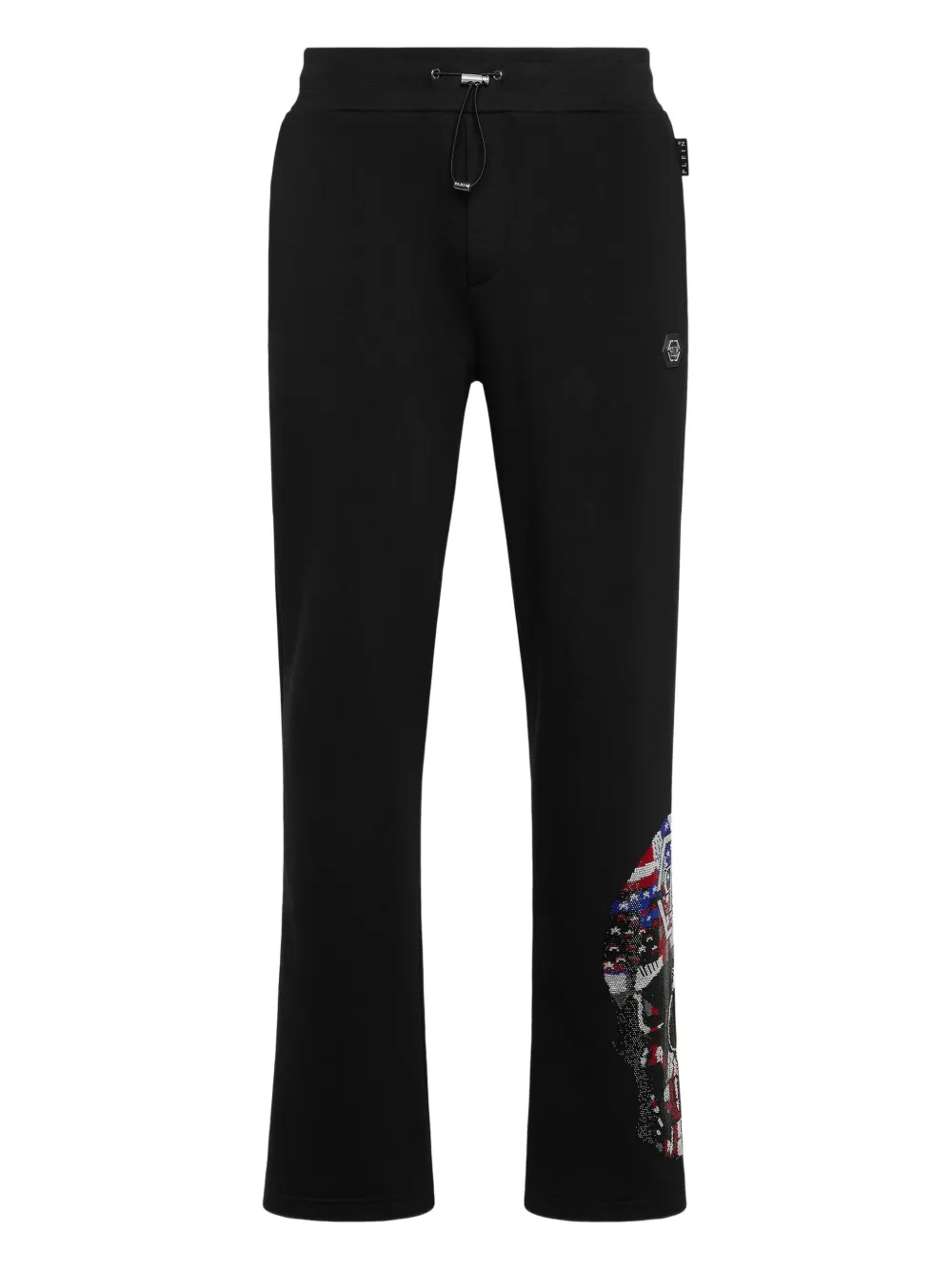 Philipp Plein embellished-skull track pants | Black | Image 1