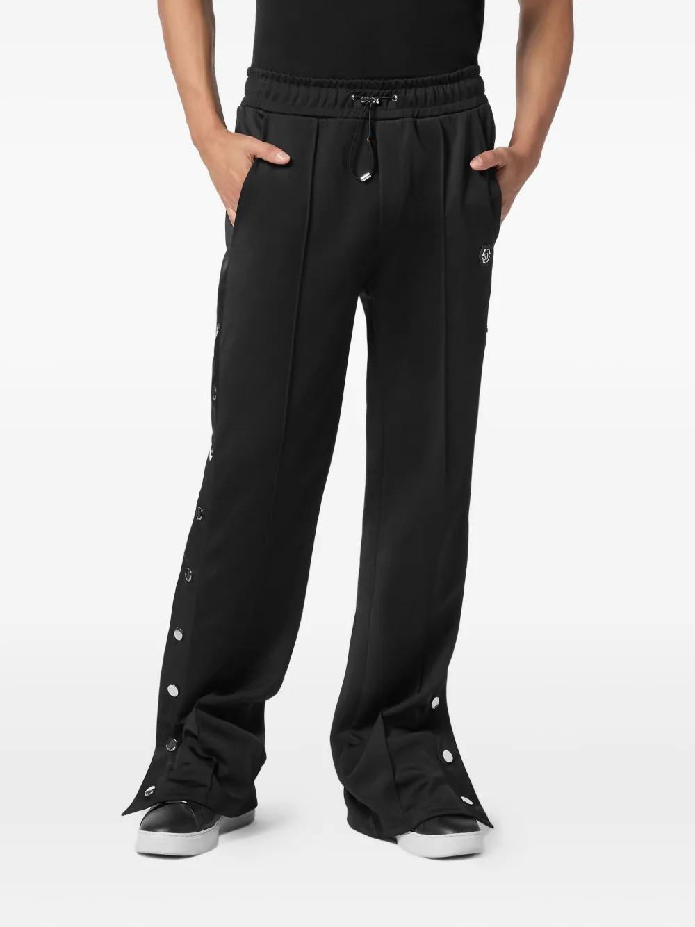 Philipp Plein Trainingsbroek met drukknoopsluiting - Zwart