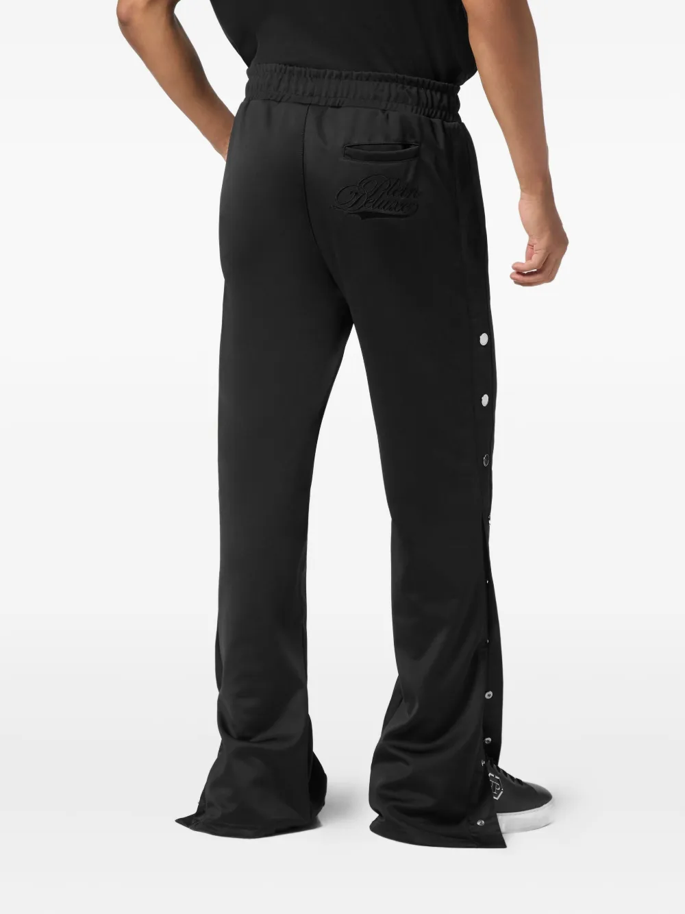 Philipp Plein Trainingsbroek met drukknoopsluiting Zwart