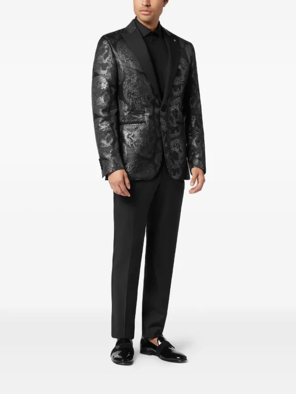 Philipp Plein スカル ジャケット | ブラック | FARFETCH JP