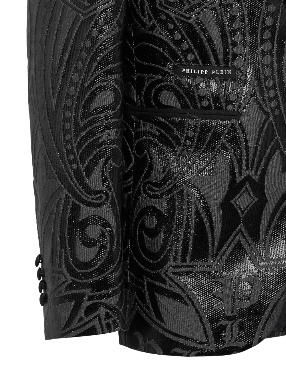 Philipp Plein Blazer met Gothic Plein-jacquard Zwart