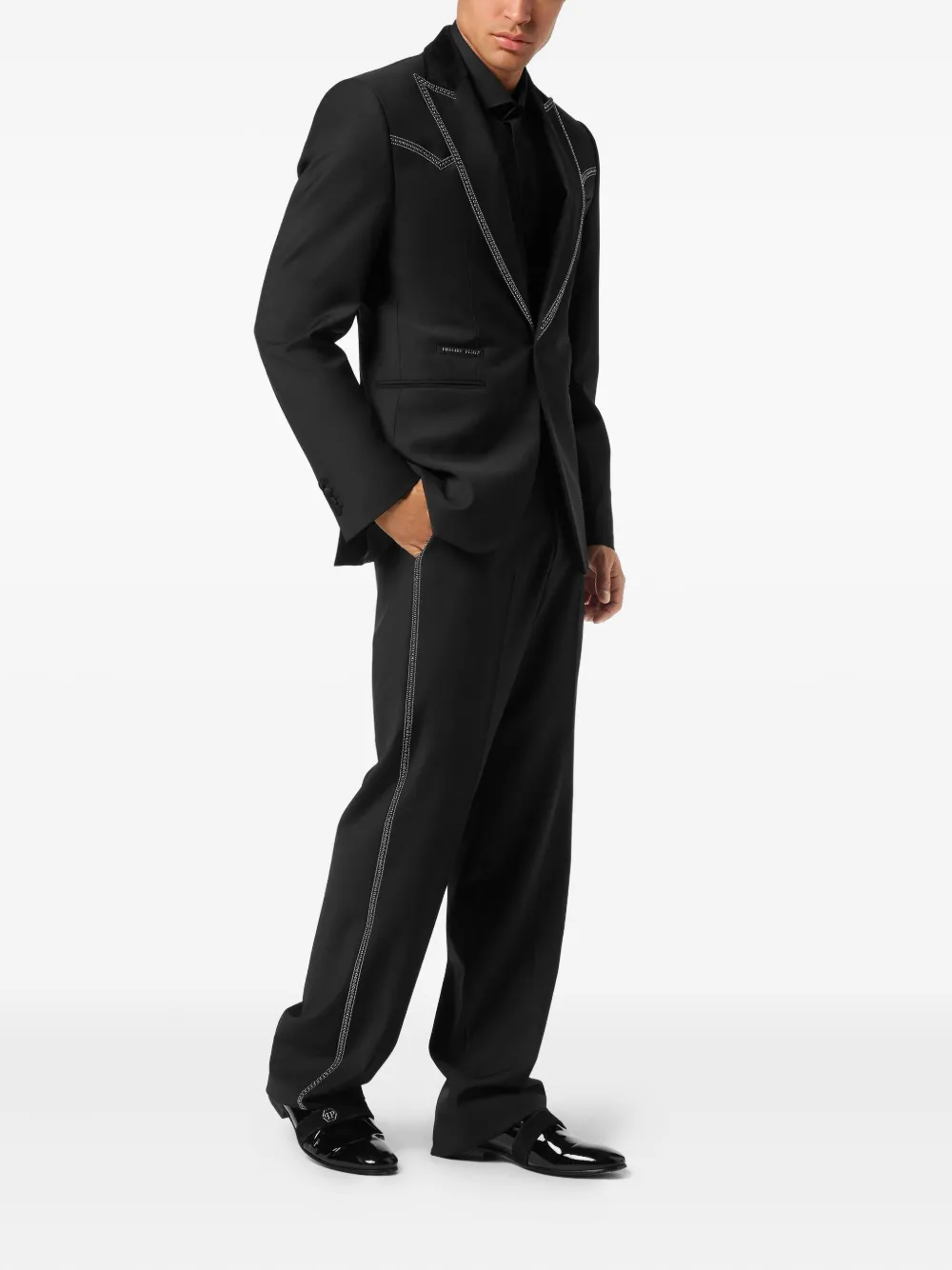 Philipp Plein Lord Fit stud-embellished blazer | Blazers | Image 2