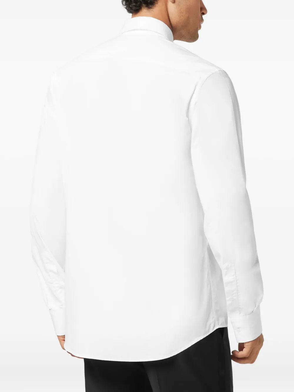 Philipp Plein Overhemd verfraaid met doodskop Wit