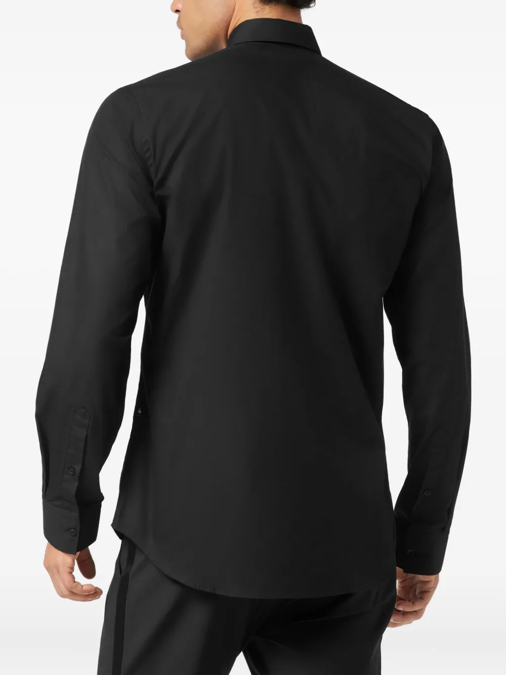 Philipp Plein Overhemd met geborduurd logoplakkaat Zwart