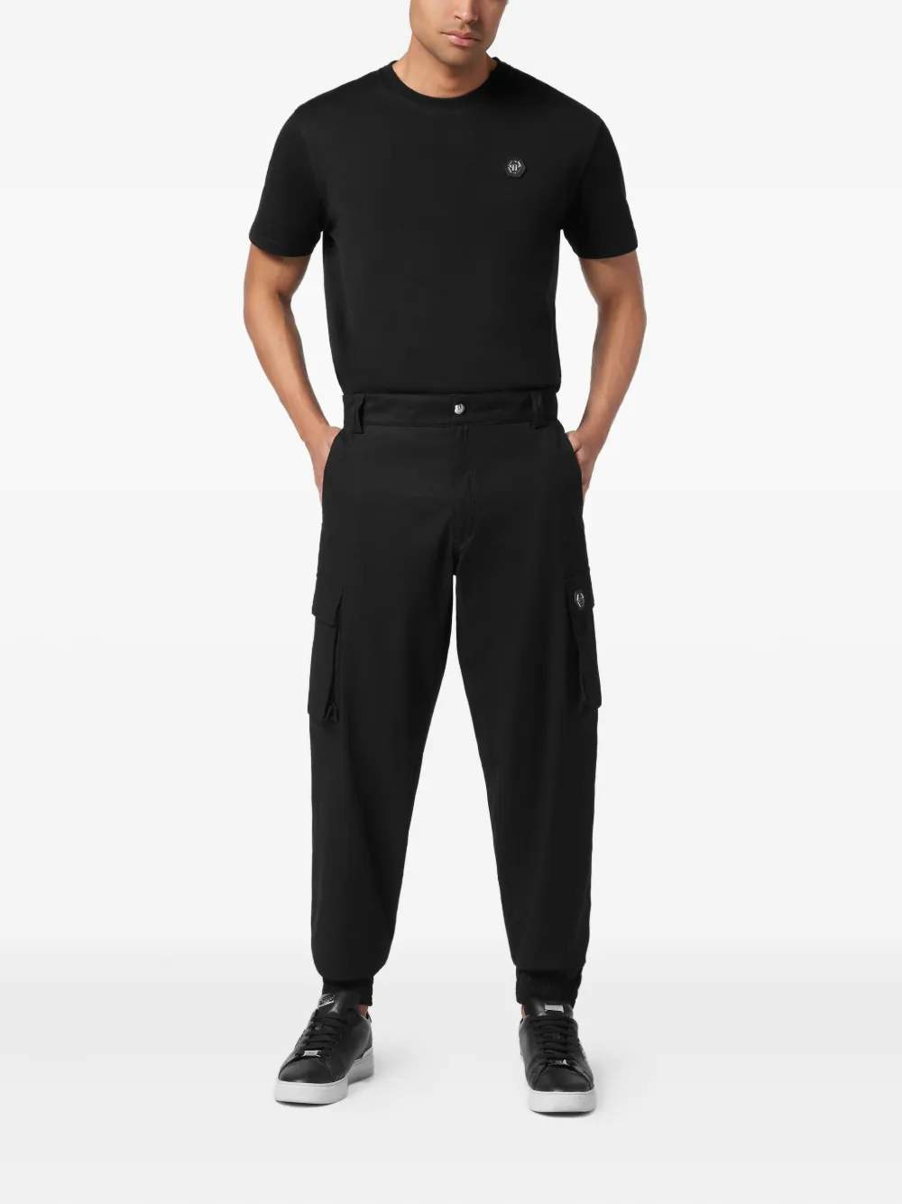 Philipp Plein Cargo straight broek - Zwart