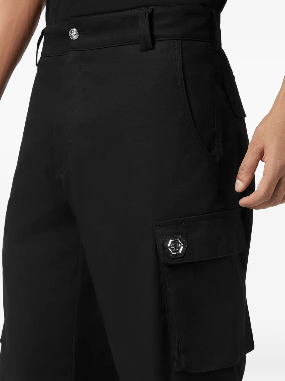 Philipp Plein Cargo straight broek Zwart