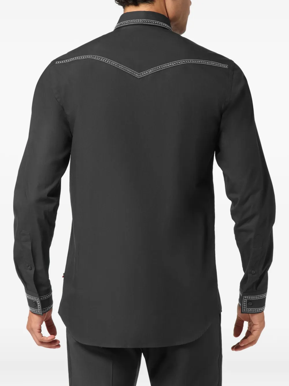 Philipp Plein Overhemd met studs Zwart