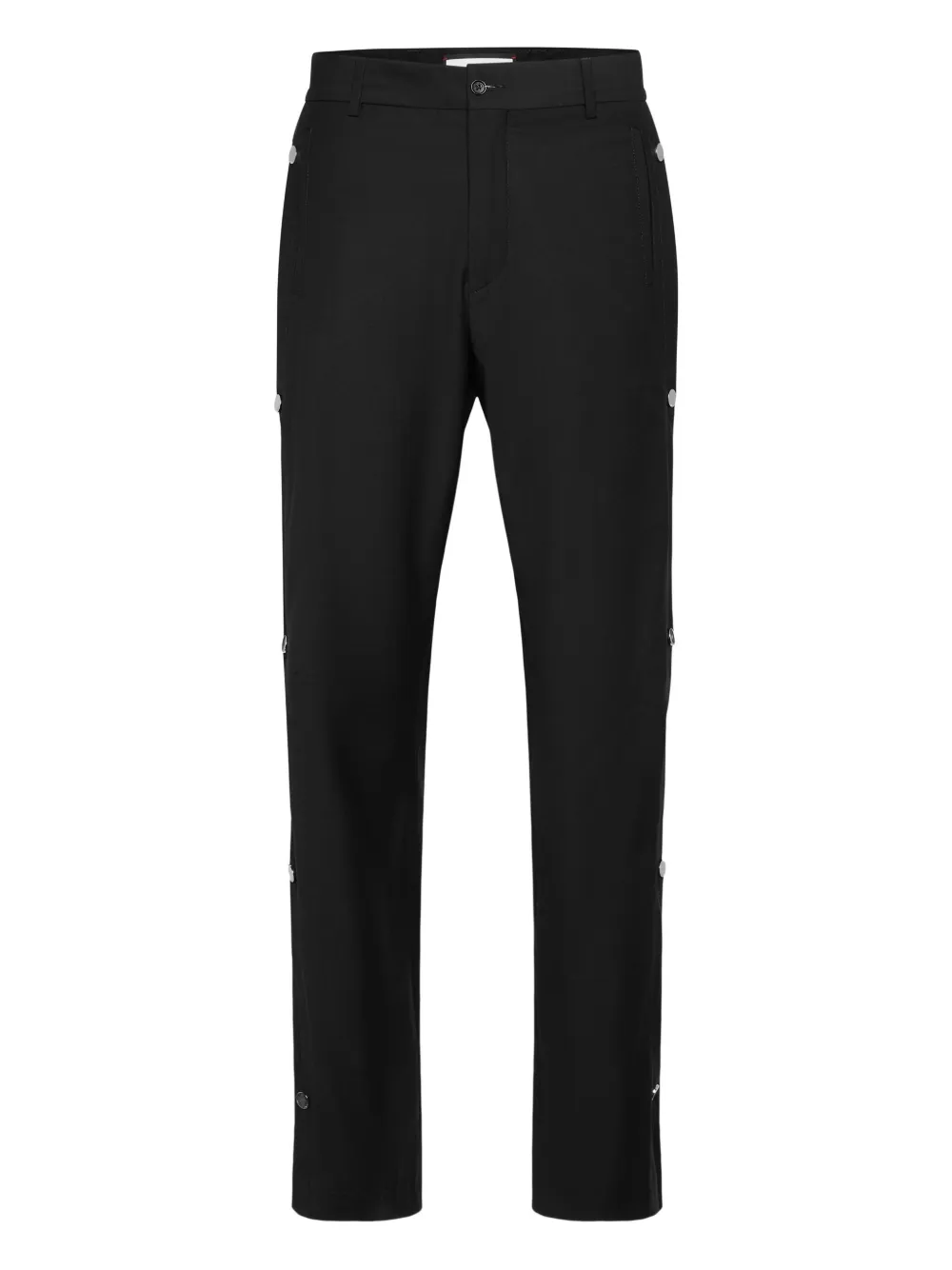 Philipp Plein monogram-insert straight-leg trousers | Black | Image 1