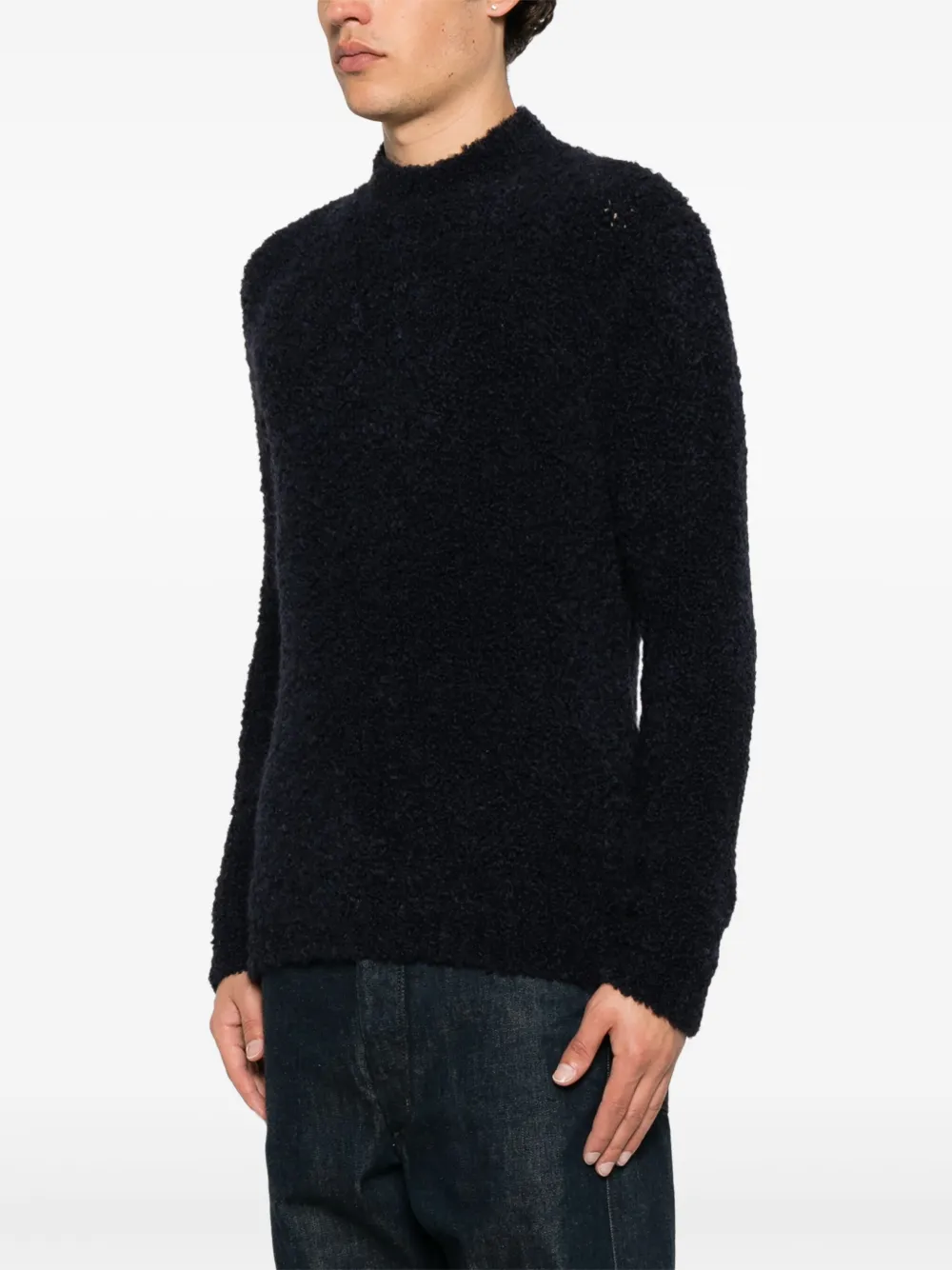 Tagliatore Trui van scheerwol Blauw