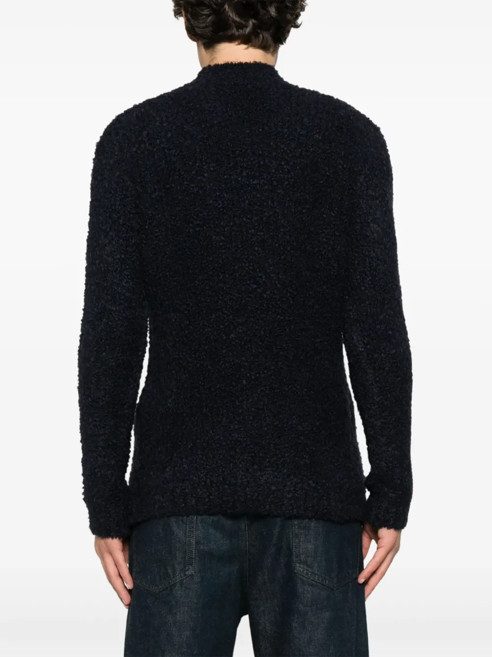 Tagliatore Trui van scheerwol Blauw