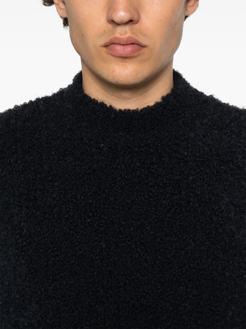 Tagliatore Trui van scheerwol Blauw