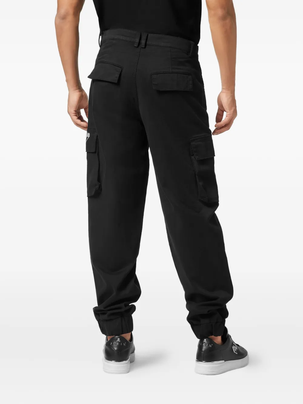 Philipp Plein Greatness cargo broek met borduurwerk Zwart