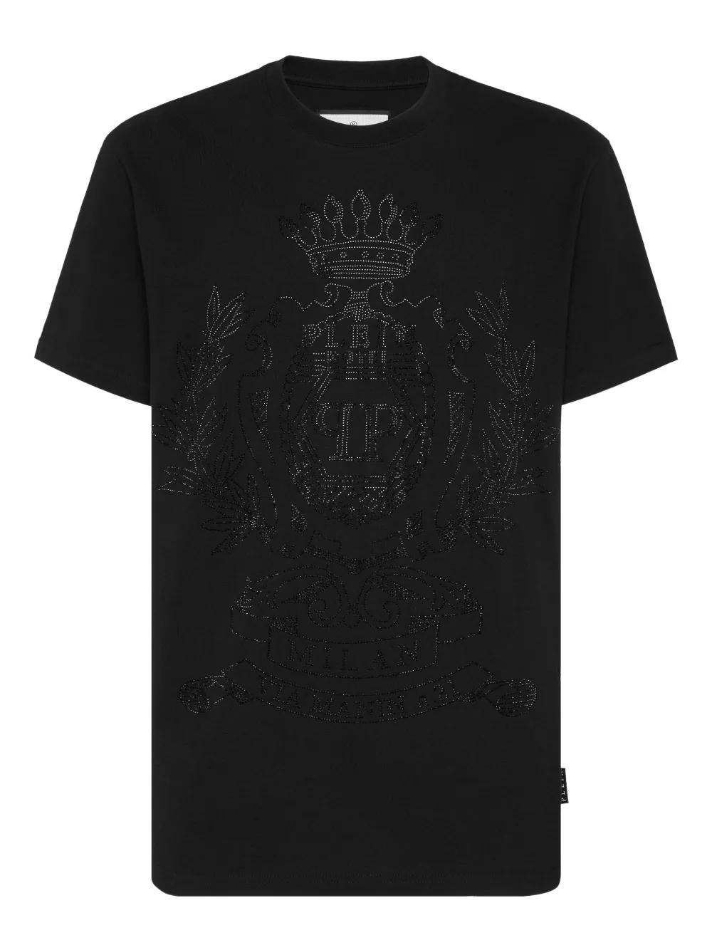 Philipp Plein playera Crest con detalles de cristal | negro | Image 1