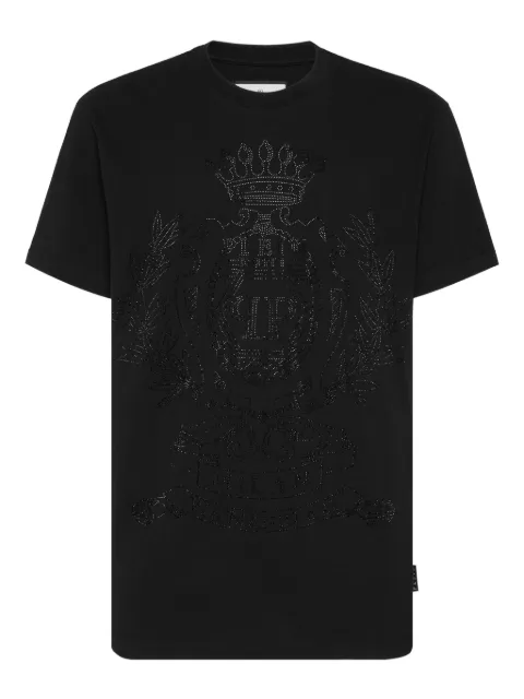 Philipp Plein Crest crystal-embellished T-shirt