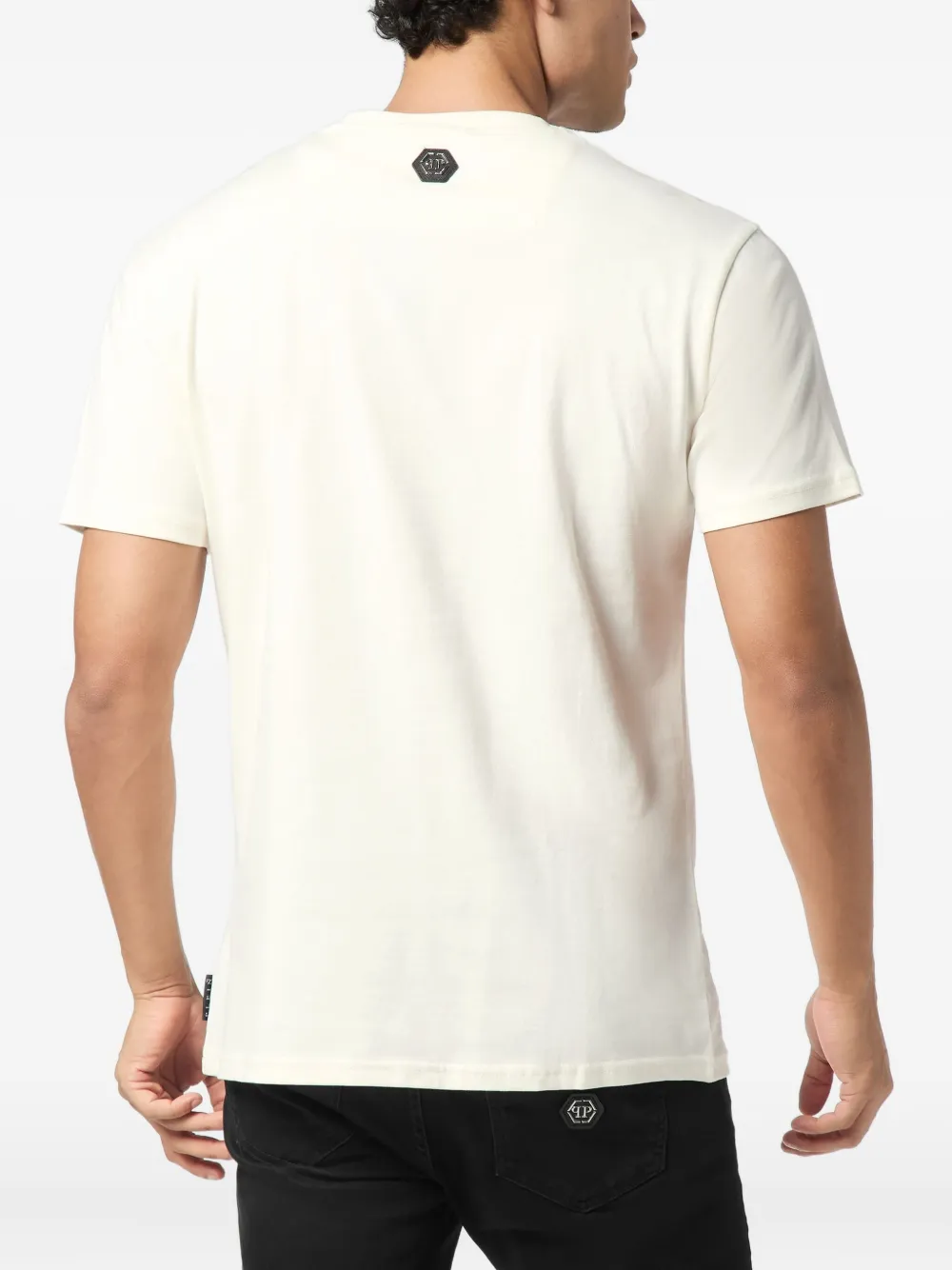 Philipp Plein T-shirt verfraaid met stras Wit