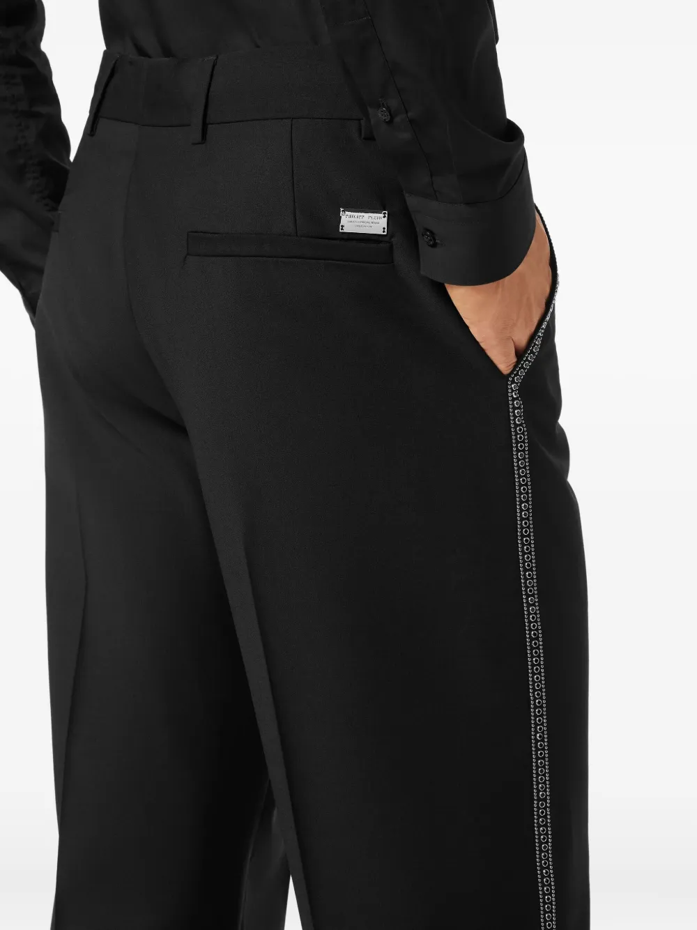 Philipp Plein Verfraaide pantalon Zwart