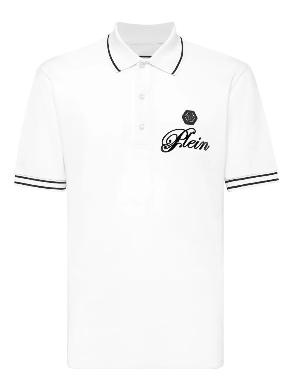 Philipp Plein polo à patch logo | blanc | Image 1