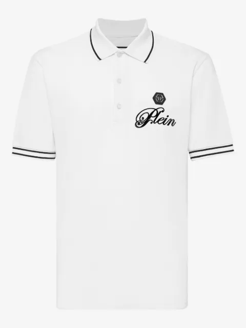 Philipp Plein playera tipo polo con parche del logo