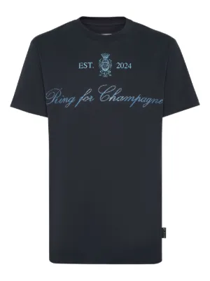 Moncler Camiseta Com Estampa De Logo | Azul | FARFETCH BR