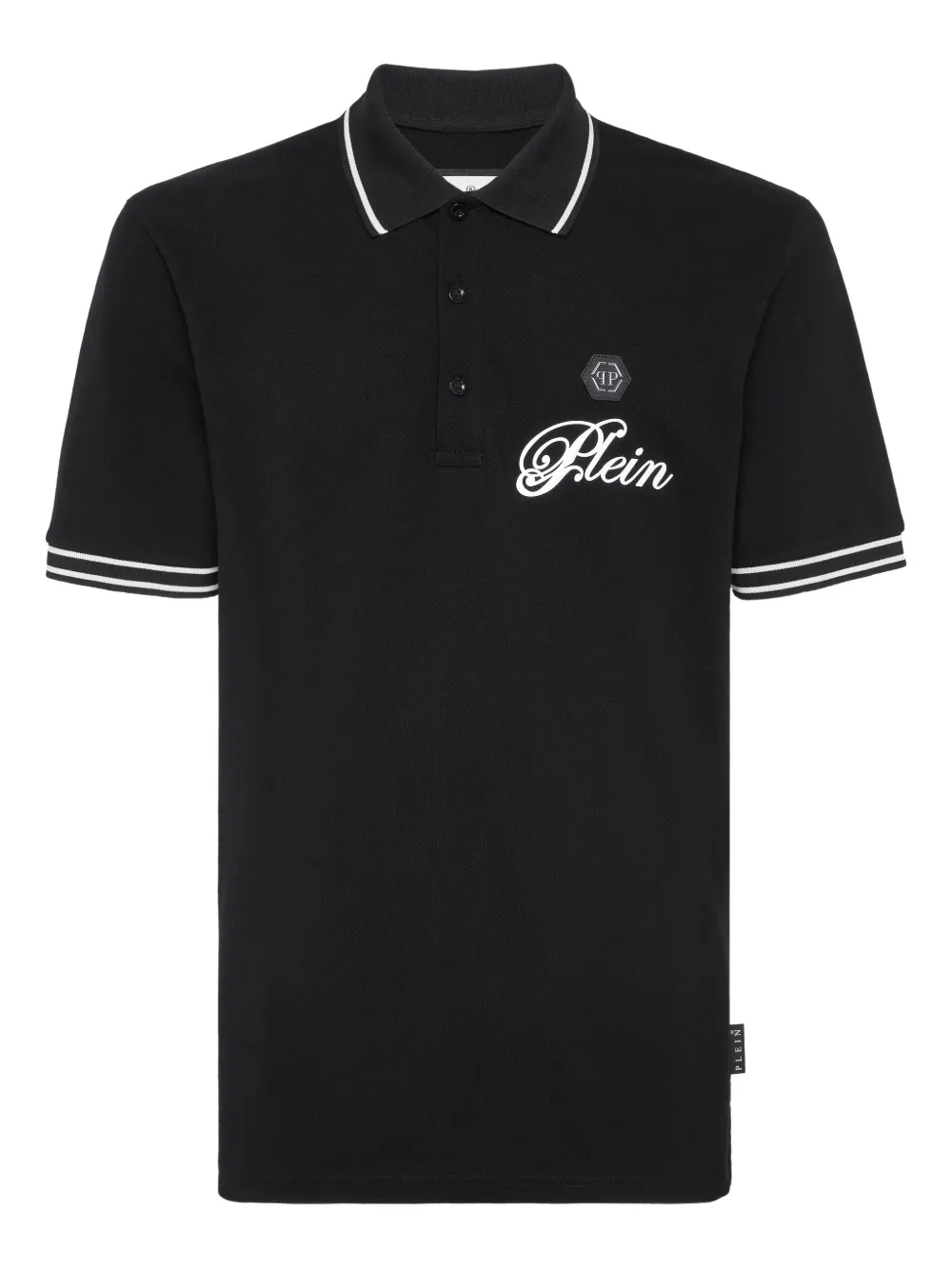 Philipp Plein Polo con logo - Nero