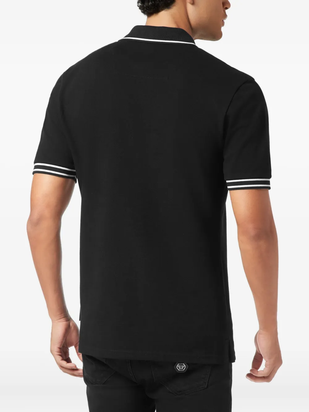 Philipp Plein Poloshirt met logo Zwart