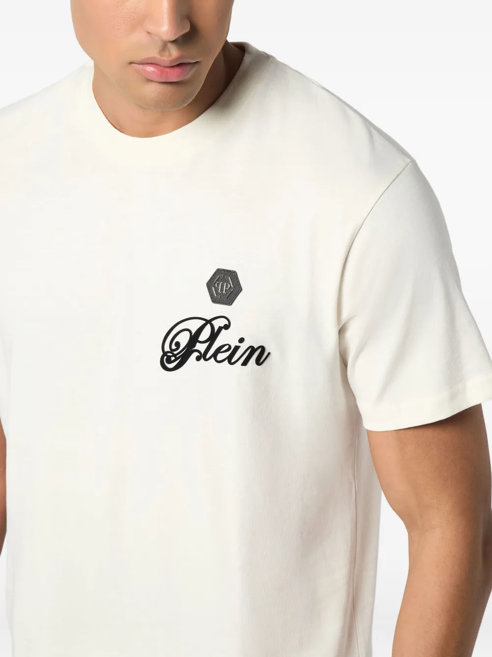 Philipp Plein T-shirt met logoprint Wit