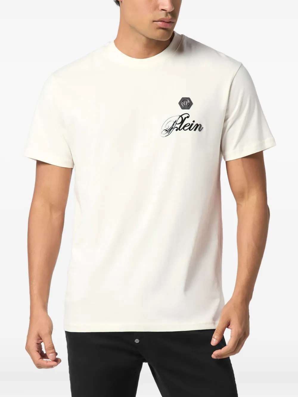 Philipp Plein T-shirt met logoprint - Wit
