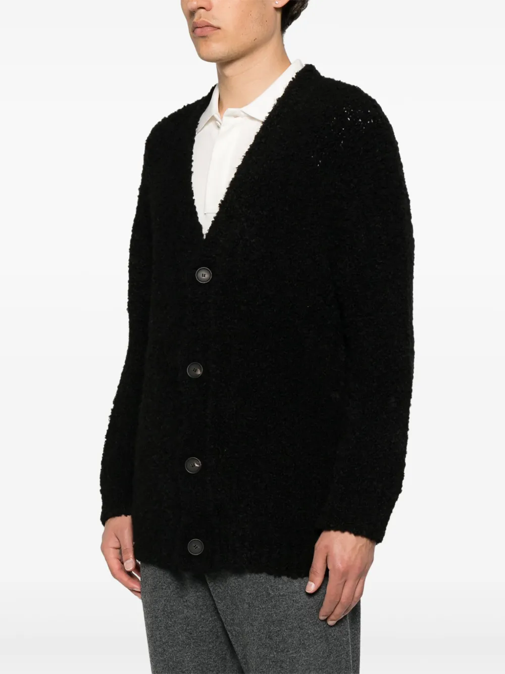 Tagliatore Vest van scheerwolblend Zwart