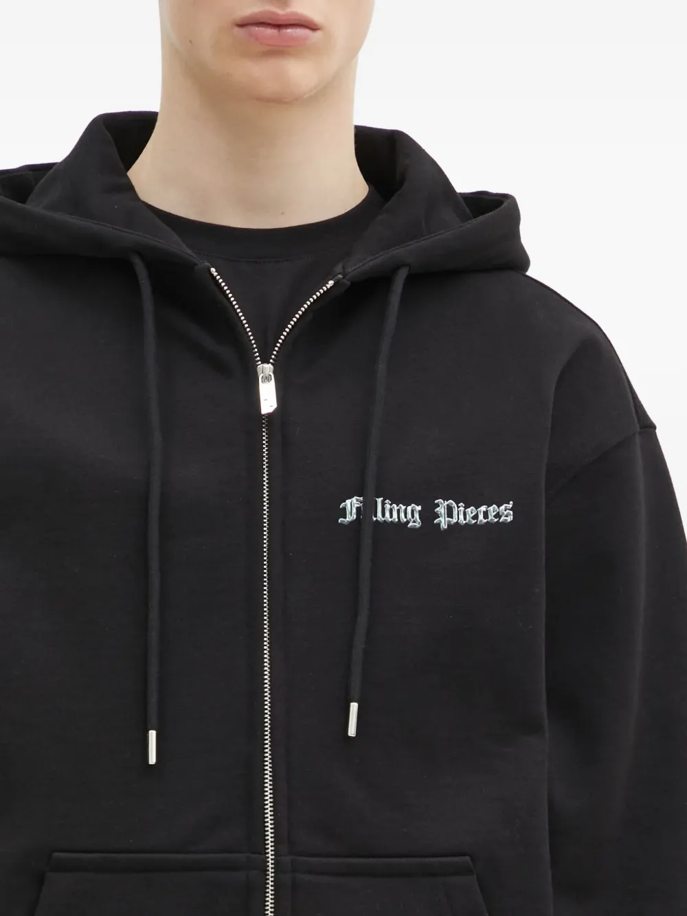 Filling Pieces Hoodie met print Zwart