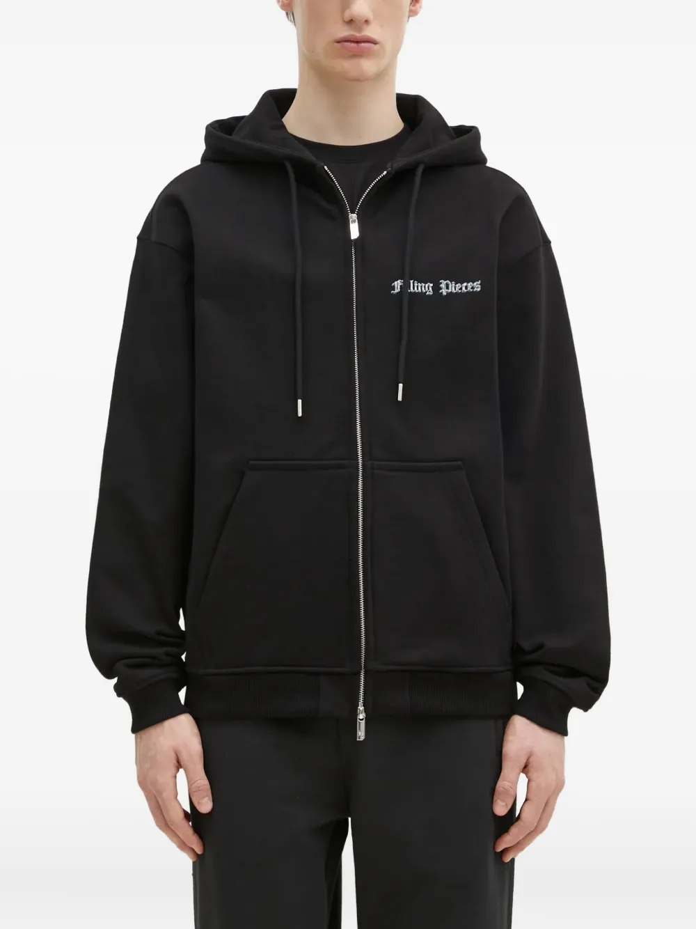 Filling Pieces graphic-print hoodie | Black | Image 1