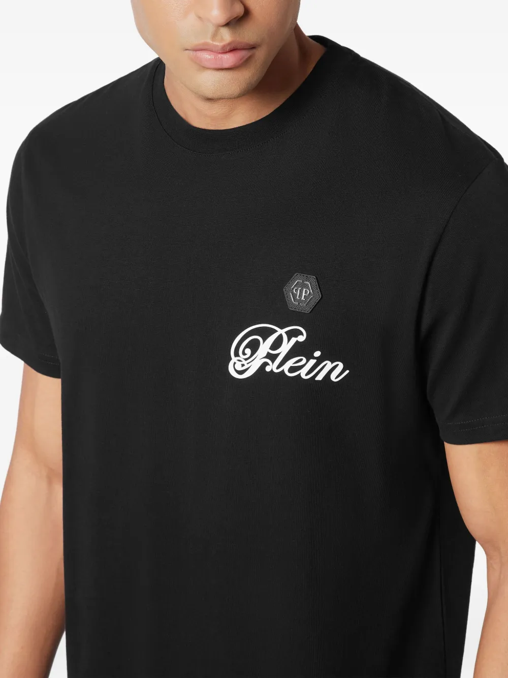 Philipp Plein T-shirt met logoprint Zwart