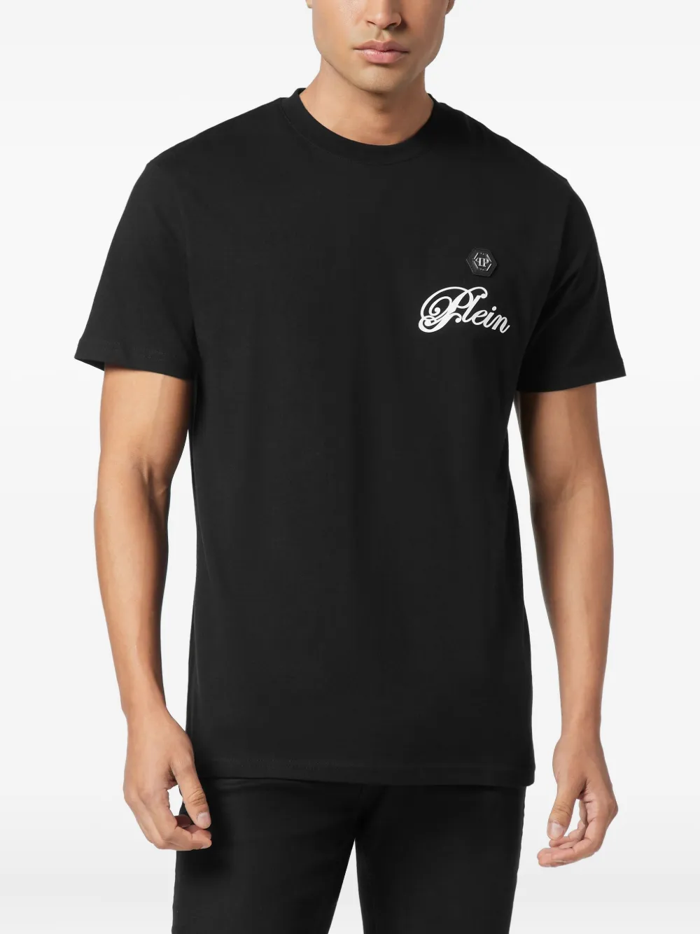 Philipp Plein T-shirt met logoprint - Zwart
