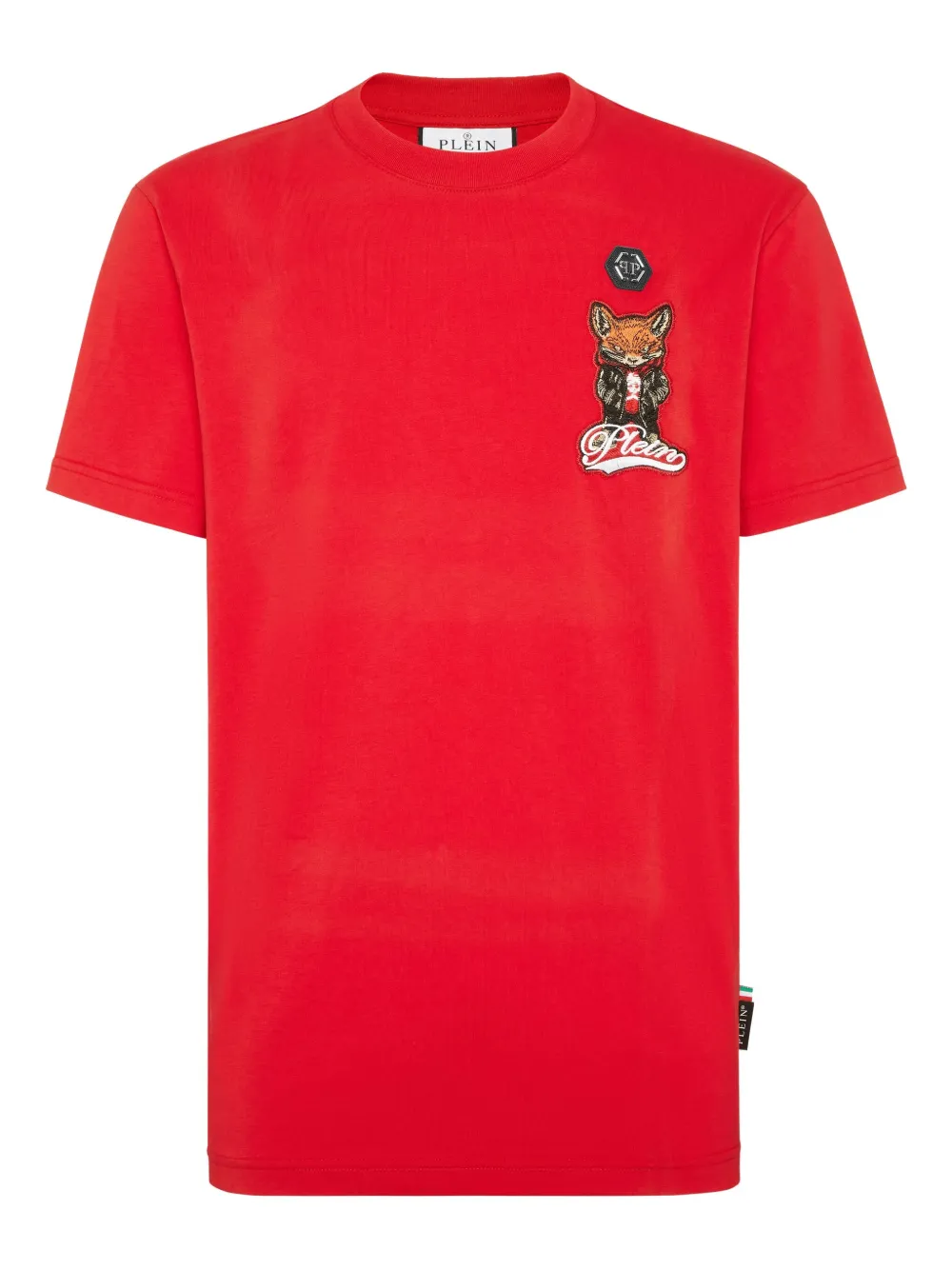 Philipp Plein playera con parche Fox | rojo | Image 1