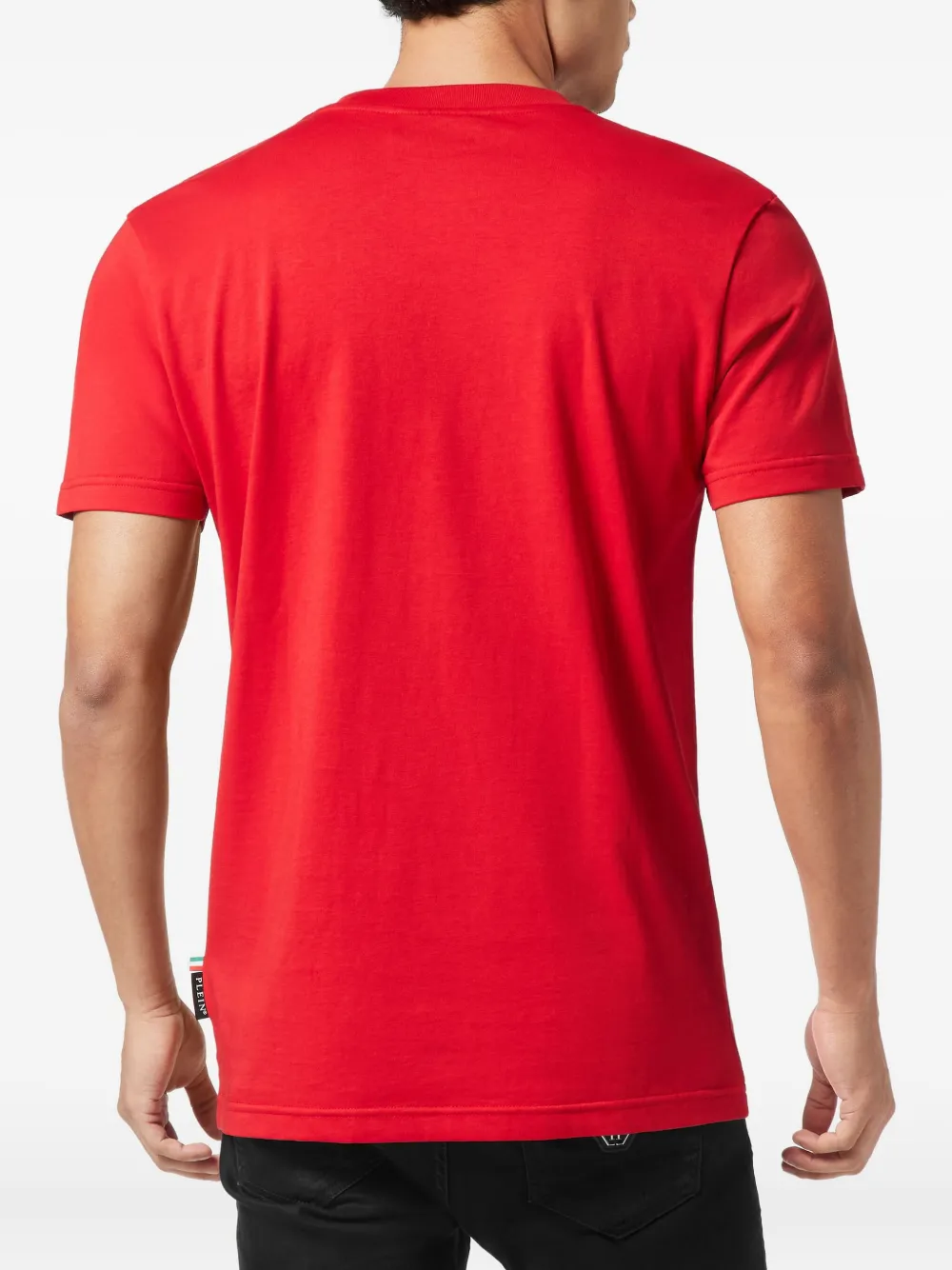 Philipp Plein T-shirt met patch Rood