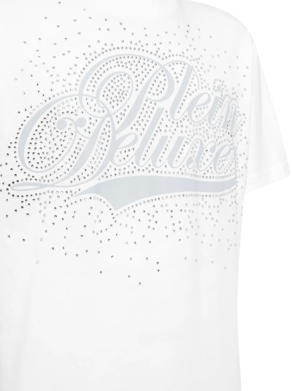 Philipp Plein T-shirt verfraaid met stras Wit