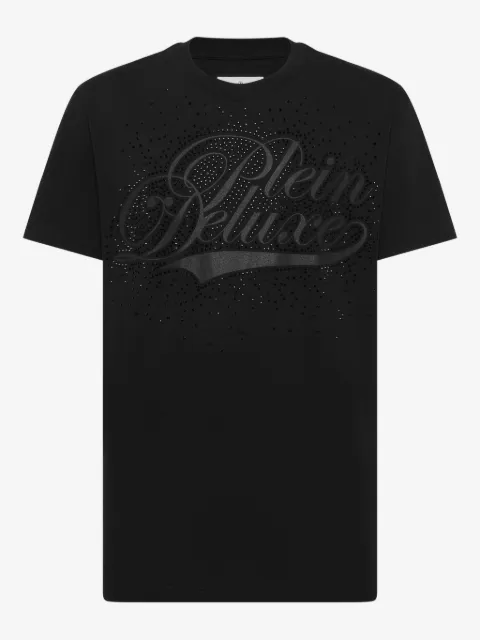 Philipp Plein playera con logo de glitter