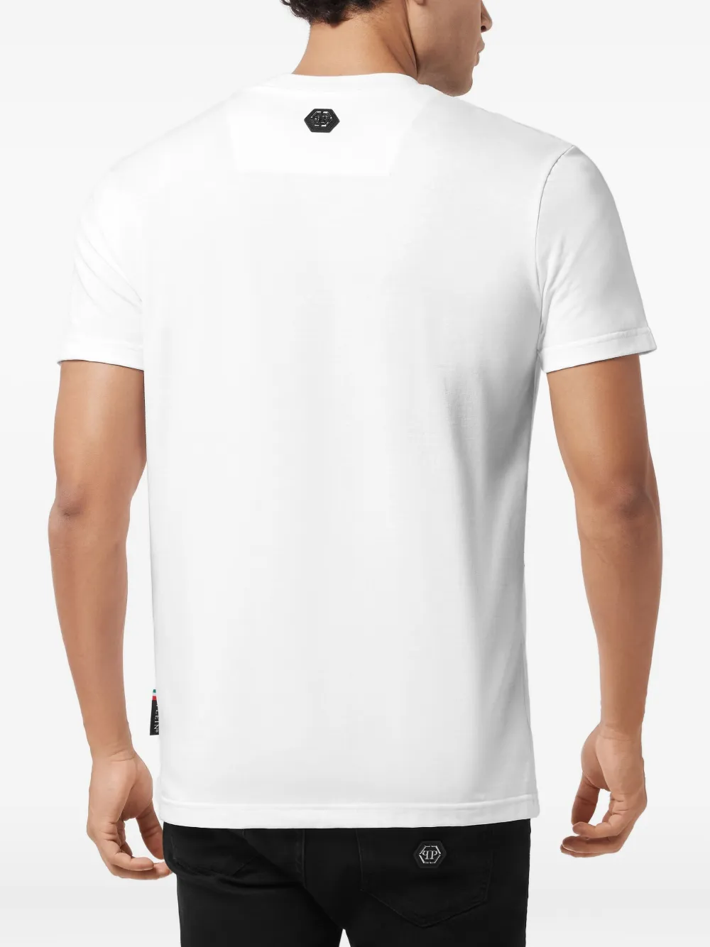 Philipp Plein T-shirt verfraaid met studs Wit