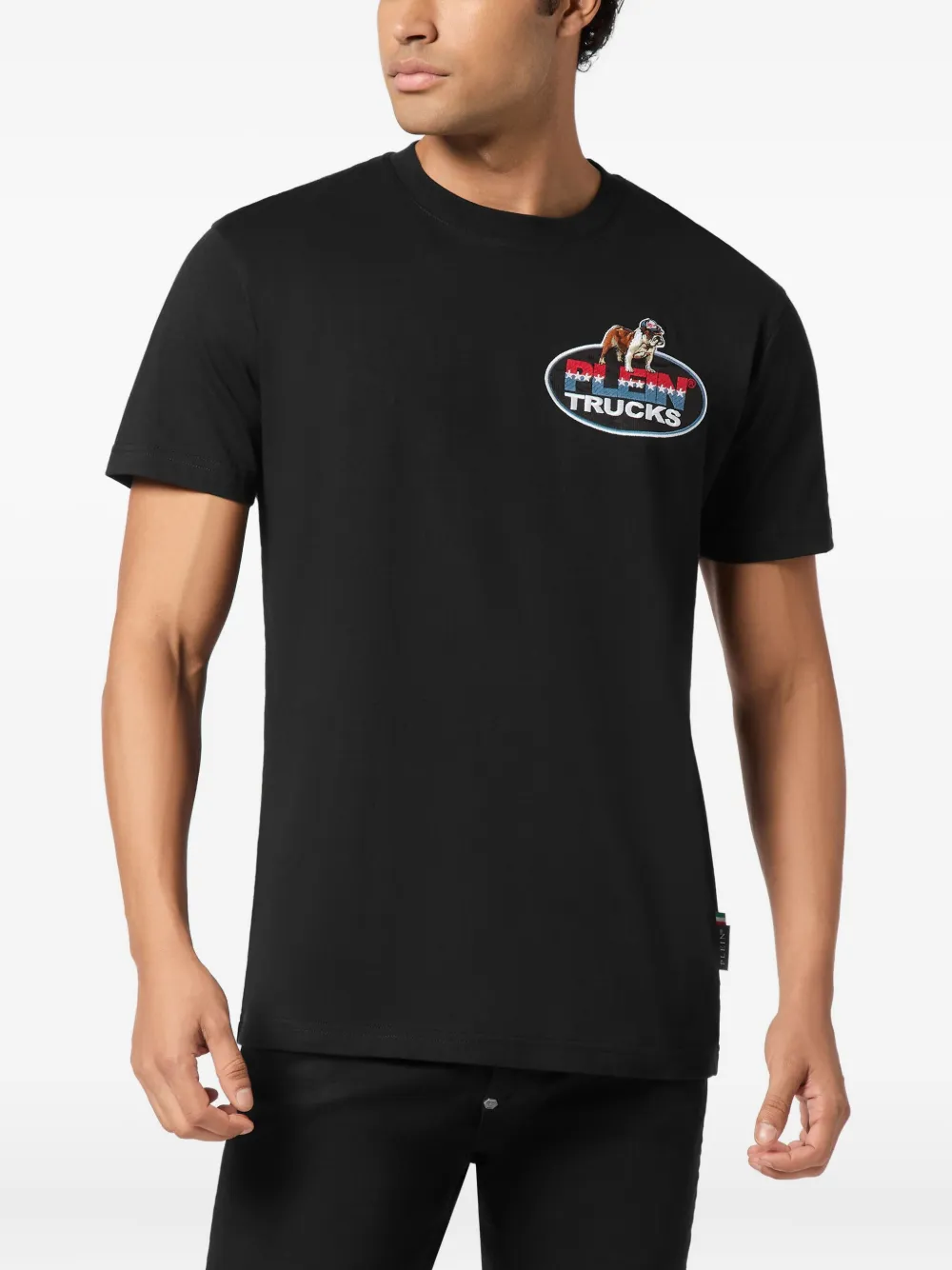 Philipp Plein T-shirt met logoprint - Zwart