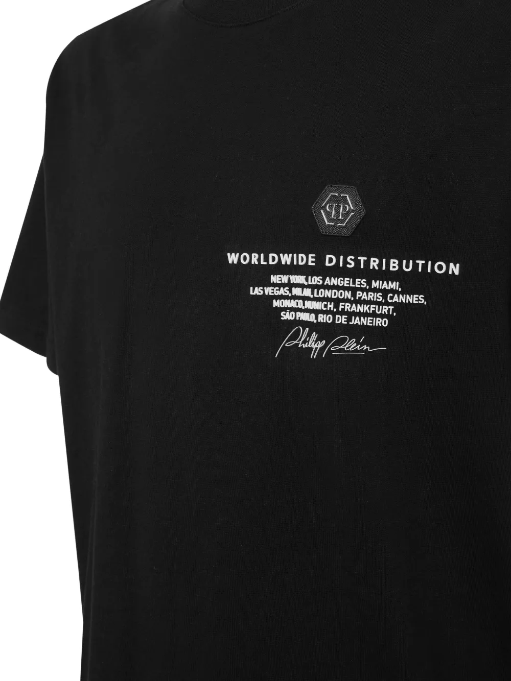 Philipp Plein T-shirt met print Zwart