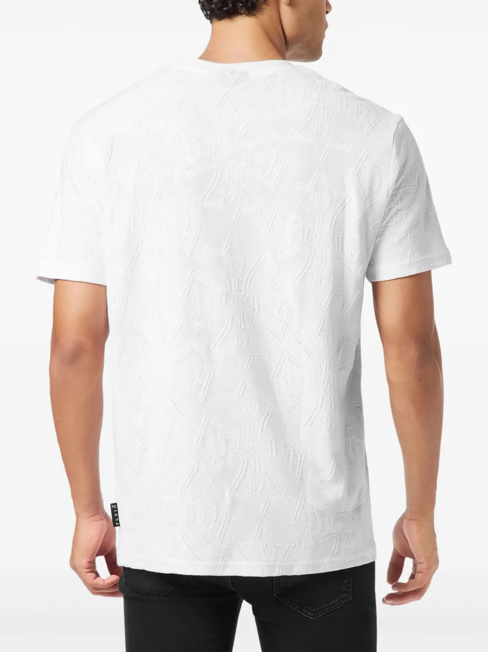 Philipp Plein T-shirt met monogram-print Wit