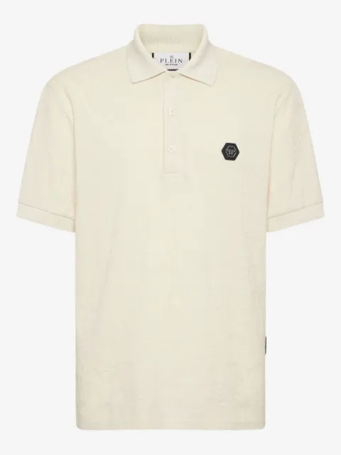 Philipp Plein polo en jacquard à patch logo